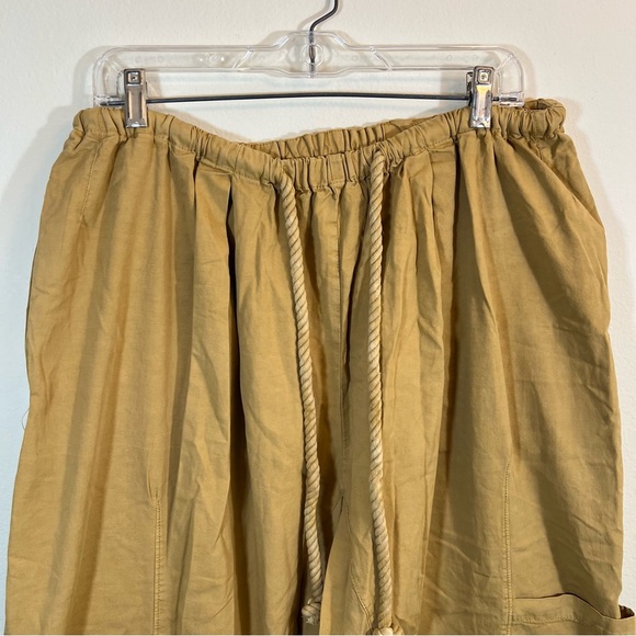 Free People Kahlani Harem Pull-On Pants Gold Medium NWT - Picture 5 of 15